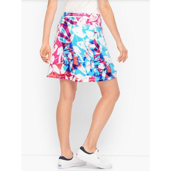 2/$30 T by Talbots Floral Everyday Stretch Skort Athletic Skirt Petite Size P - Picture 1 of 10